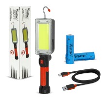 USB Şarjlı Oto Tamirci Çalışma Lambası – Manyetik, Askılı, Yüksek Parlak LED El Feneri WT-733