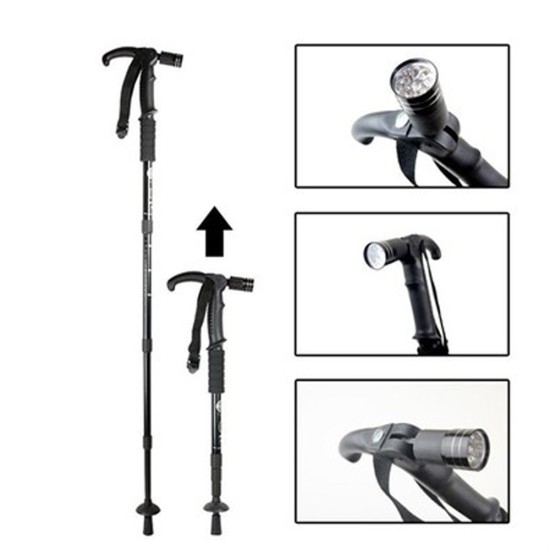 toptan-xml-dropshipping-Boya Göre Ayarlı Işıklı Yürüyüş Bastonu LED Güçlü Aydınlatmalı Ergonomik Tasarım WT-002