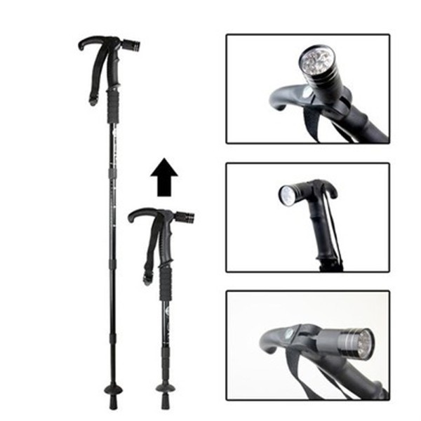 toptan-xml-dropshipping-Boya Göre Ayarlı Işıklı Yürüyüş Bastonu LED Güçlü Aydınlatmalı Ergonomik Tasarım WT-002