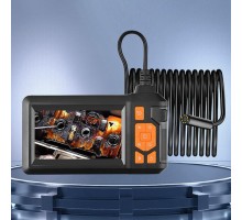 30 Mt Ekranlı 2 Kameralı Endoskop Yılan Kamera Sert Kablo Işıklı 8 MM