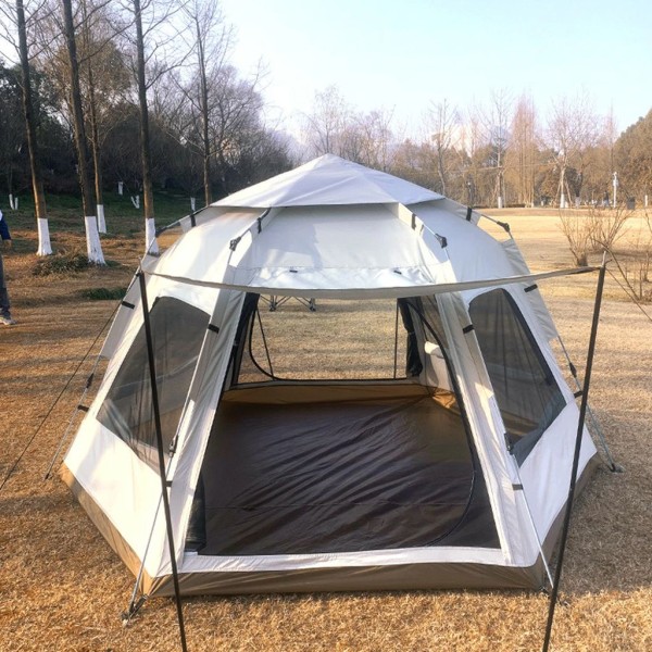 toptan-xml-dropshipping-Tam Otomatik Altıgen 8 - 10 Kişilik 280 x 280 x 160 Cm 210D OxFord Kumaş Çadır