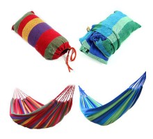 Kanvas Çantalı Hamak Çubuklu Mavi Çizgiler 190 x 80 CM