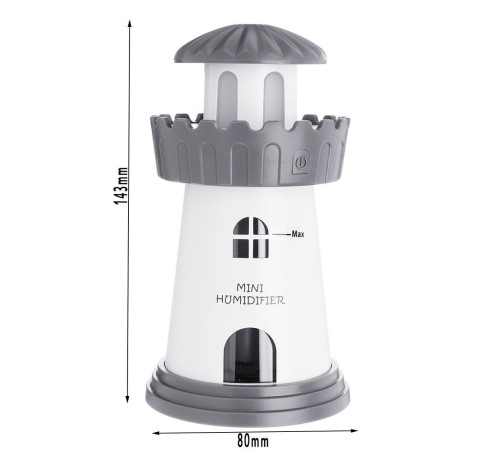 toptan-xml-dropshipping-Deniz Feneri Hava Nemlendiricili Gece Lambası Buhar Makinesi