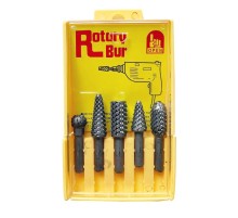 Rotary Bur Matkap Uçlu Ağaç Törpüsü 5 li Takim Oyma Seti