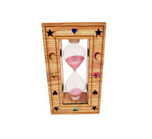 Ahşap Işıklı Kum Saati