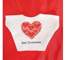 Seni Seviyorum Baskılı Tişört