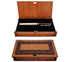 Özel Gümüş Renk Kalem Kutulu