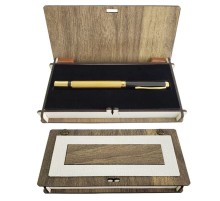 Deri Ahşap Kutulu Kalem
