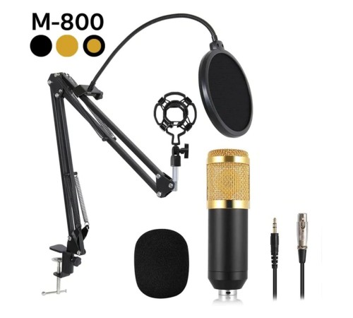 toptan-xml-dropshipping-Music DJ M-800 Mikrofon - Stand - Ön Panel