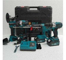 Şarjlı Full Takım Vidalama - Somun - Spiral - Kırıcı 4 Lü Set Taşıma Çantalı