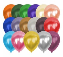 12 Inc 100 Adet Metalik Karışık Eenk Balon