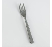 Gri Renk Lüks Plastik Çatal 25 Adet