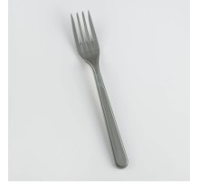 Gri Renk Lüks Plastik Çatal 25 Adet