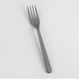 Gri Renk Lüks Plastik Çatal 25 Adet