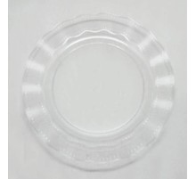 Şeffaf Lüks Plastik Mika Yuvarlak Tabak 22 Cm 6 Adet