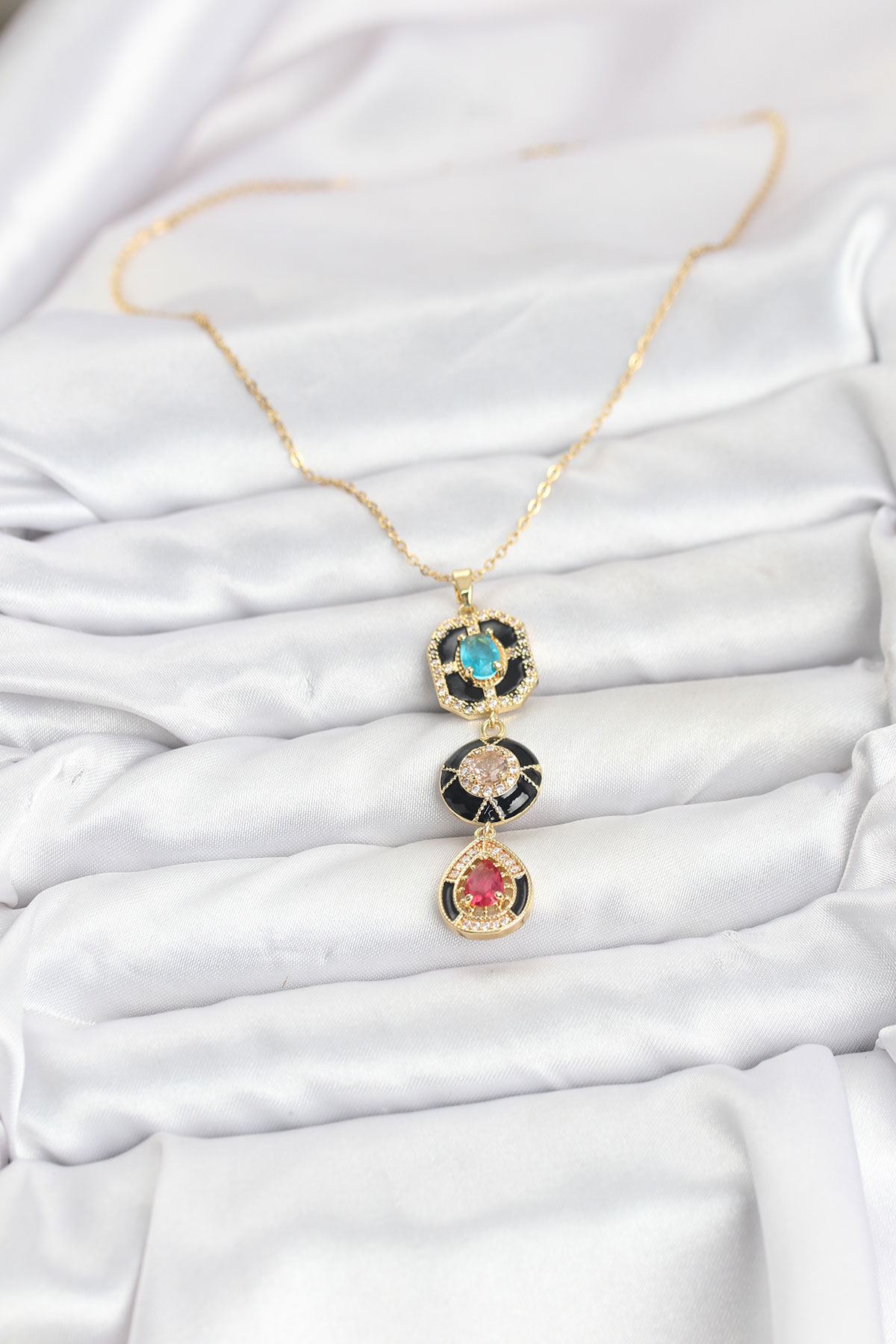 316L Çelik Vintage Model Kadın Kolye - TJ-BKO10815