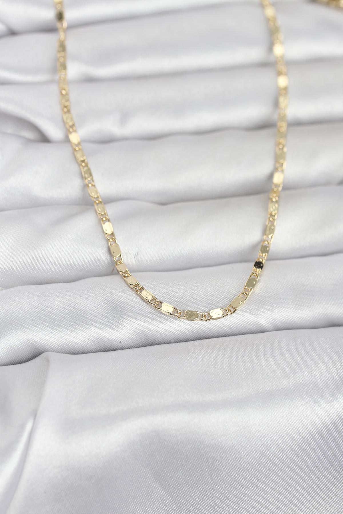 CM 14K Gold Renk Ezme Zincir 60 cm Kadın Kolye - TJ-BKO10964