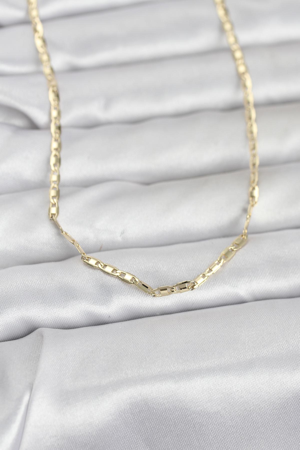 CM 14K Gold Renk Gemici Zincir Model 60 cm Kadın Kolye - TJ-BKO10968