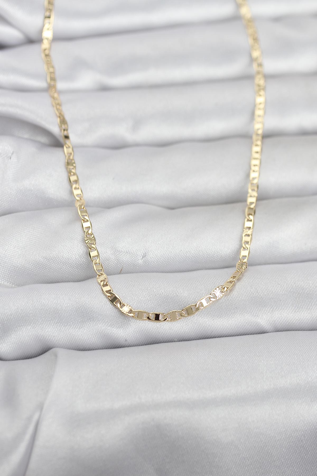 CM 14K Gold Renk Zincir Model 60 cm Kadın Kolye - TJ-BKO10970