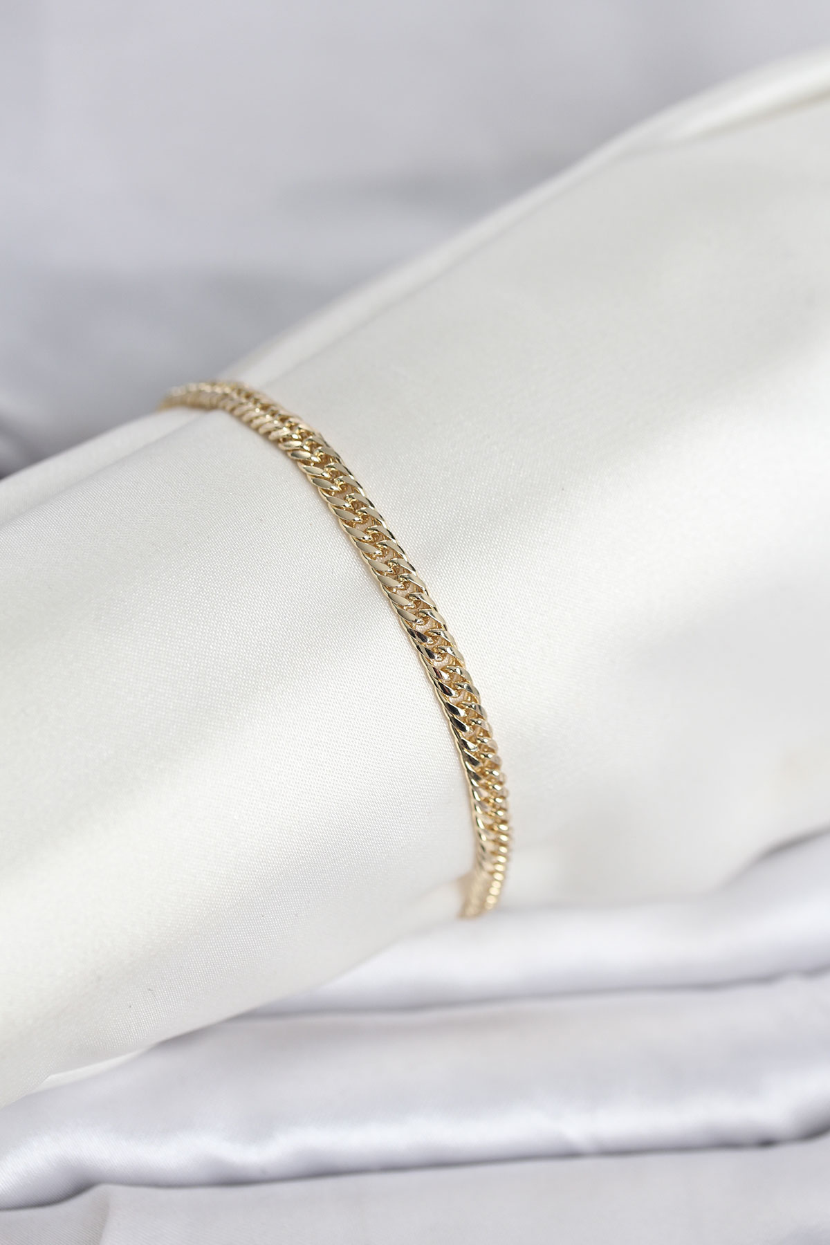 CM 14K Gold Renk Zincir Model Kadın Bileklik TJ-BB8285