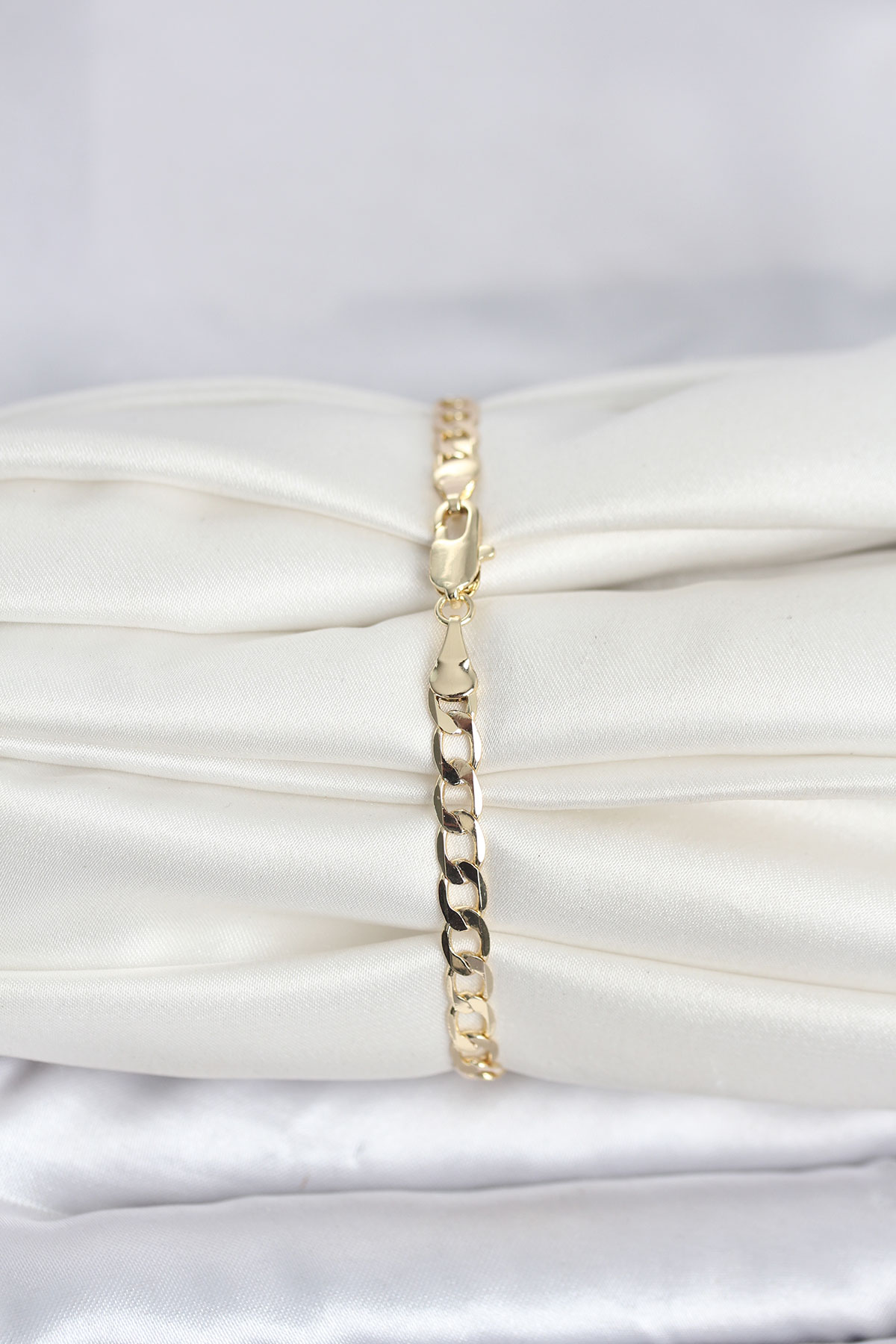 CM 14K Gold Renk Halka Zincir Model Kadın Bileklik - TJ-BB8287