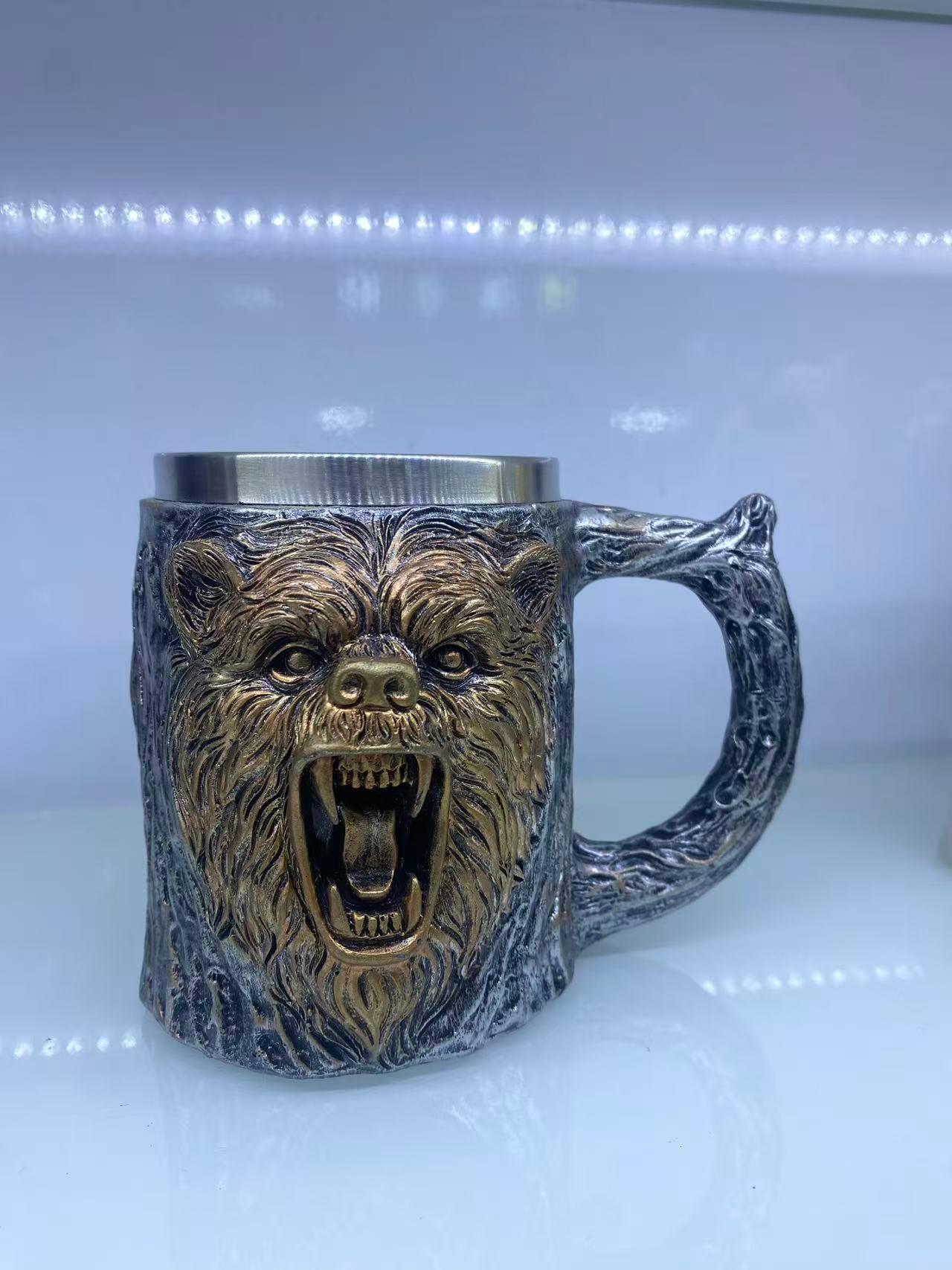 Ayı Çelik Kupa Bardak Kod 230027