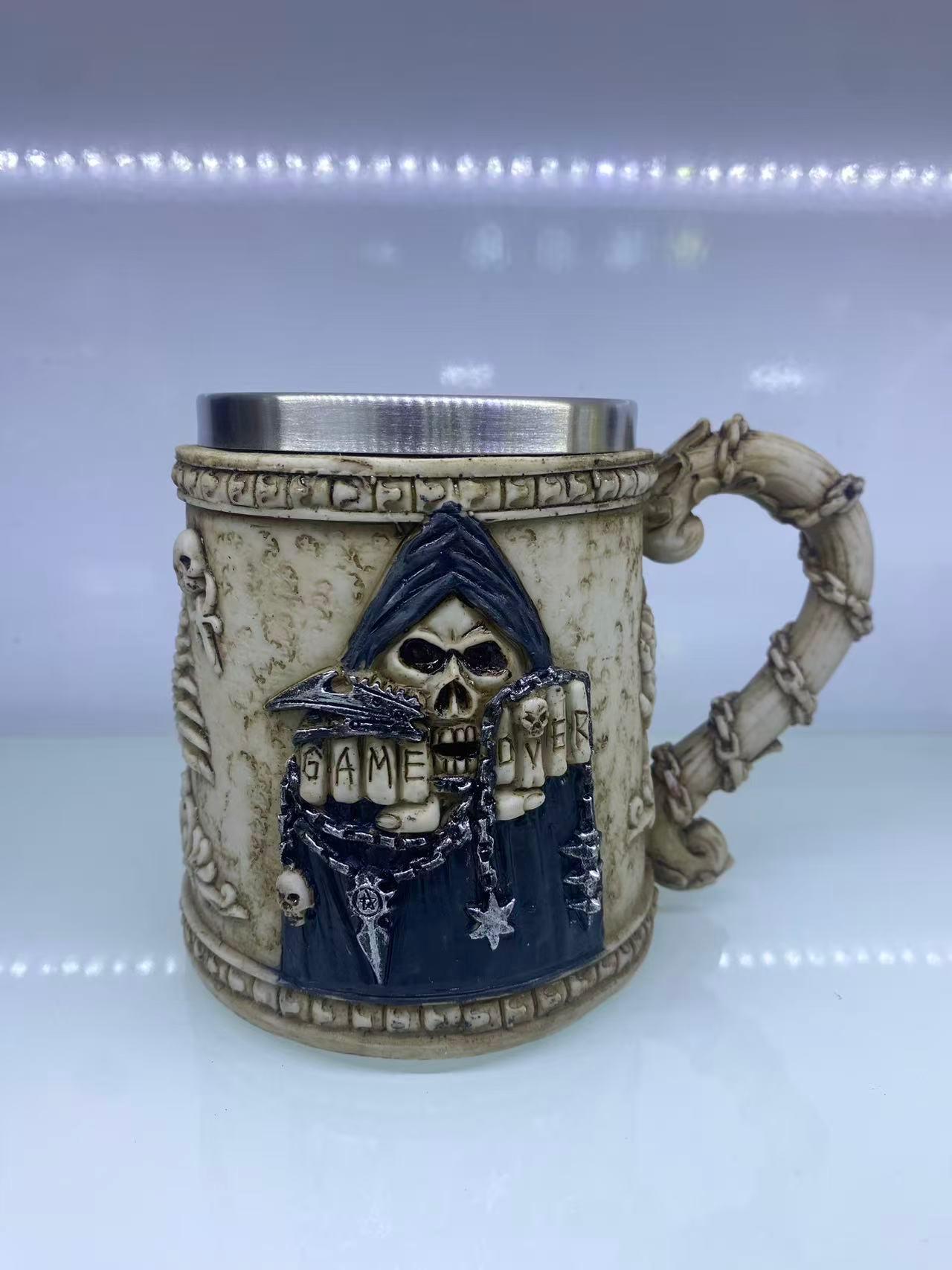 İskelet Game Over Çelik Kupa Kod 6912