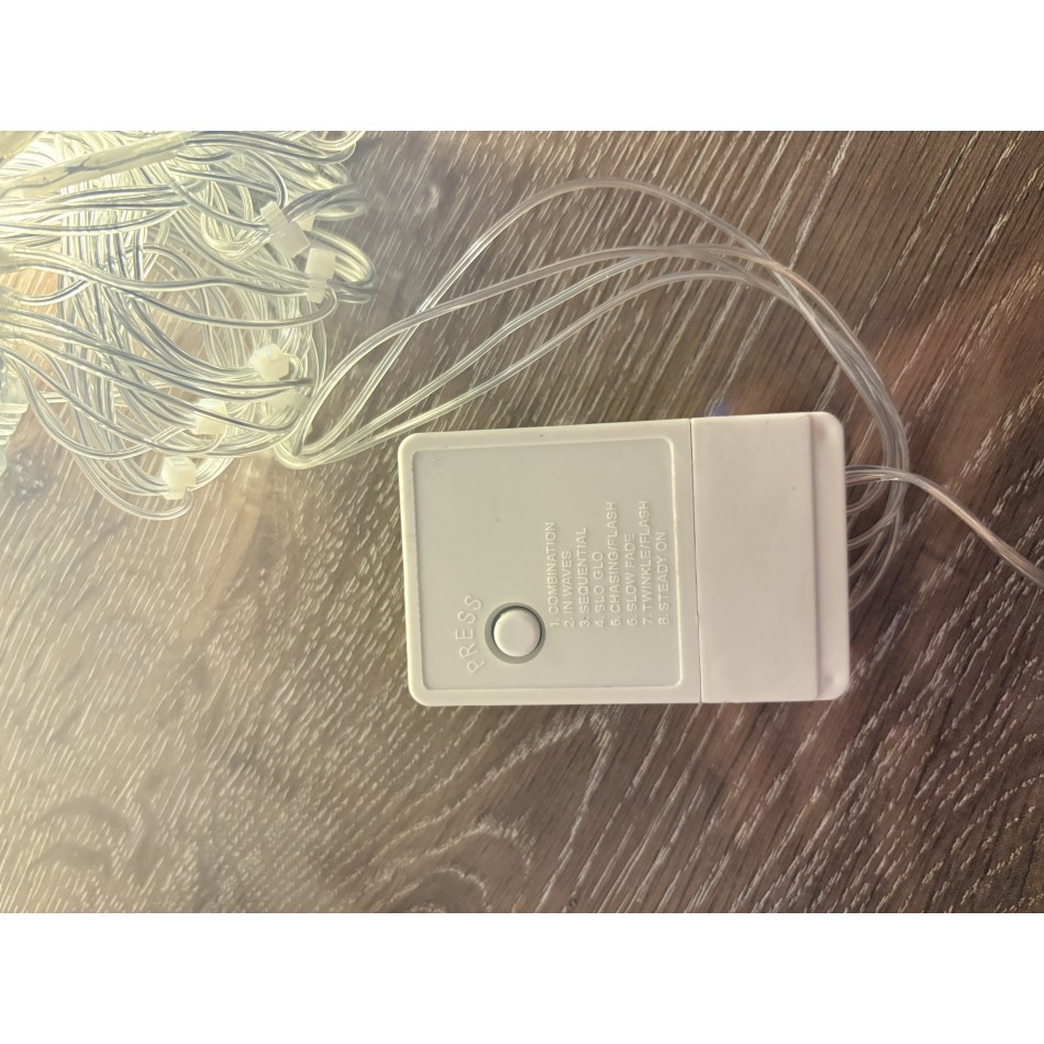 2 x 2 Perde Led 192 Led Sarı Işık MZ-14-6