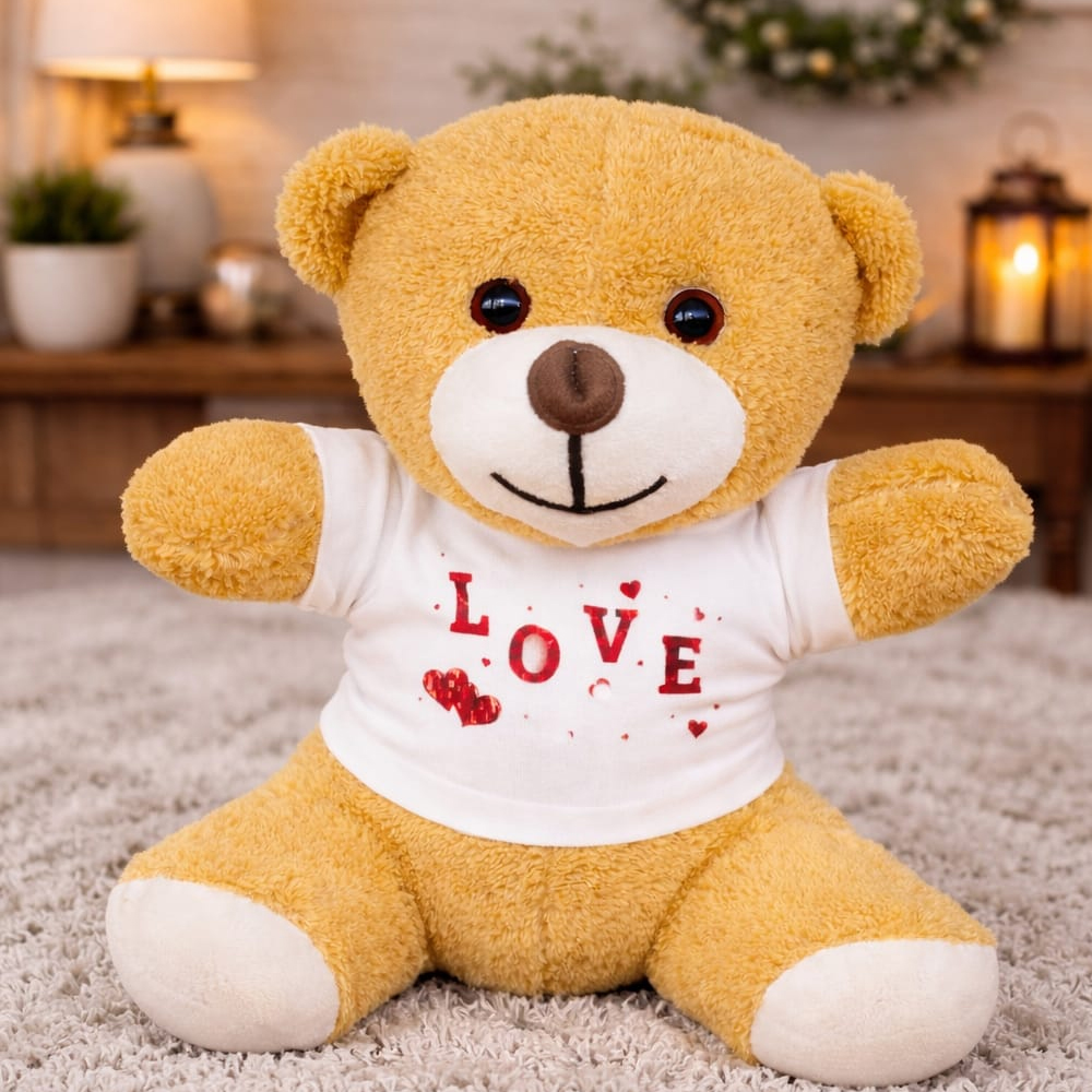 Tişörtlü Sevimli Oyuncak Ayı