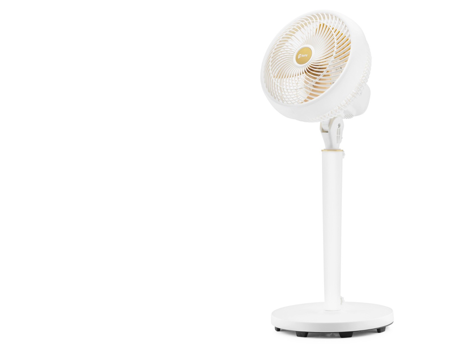 Evimdeyokyok Vortex 79 Ayarlanabilir Ayaklı Retro Vantilatör 9 İnç 70W 3 Kademeli Beyaz Fnf15