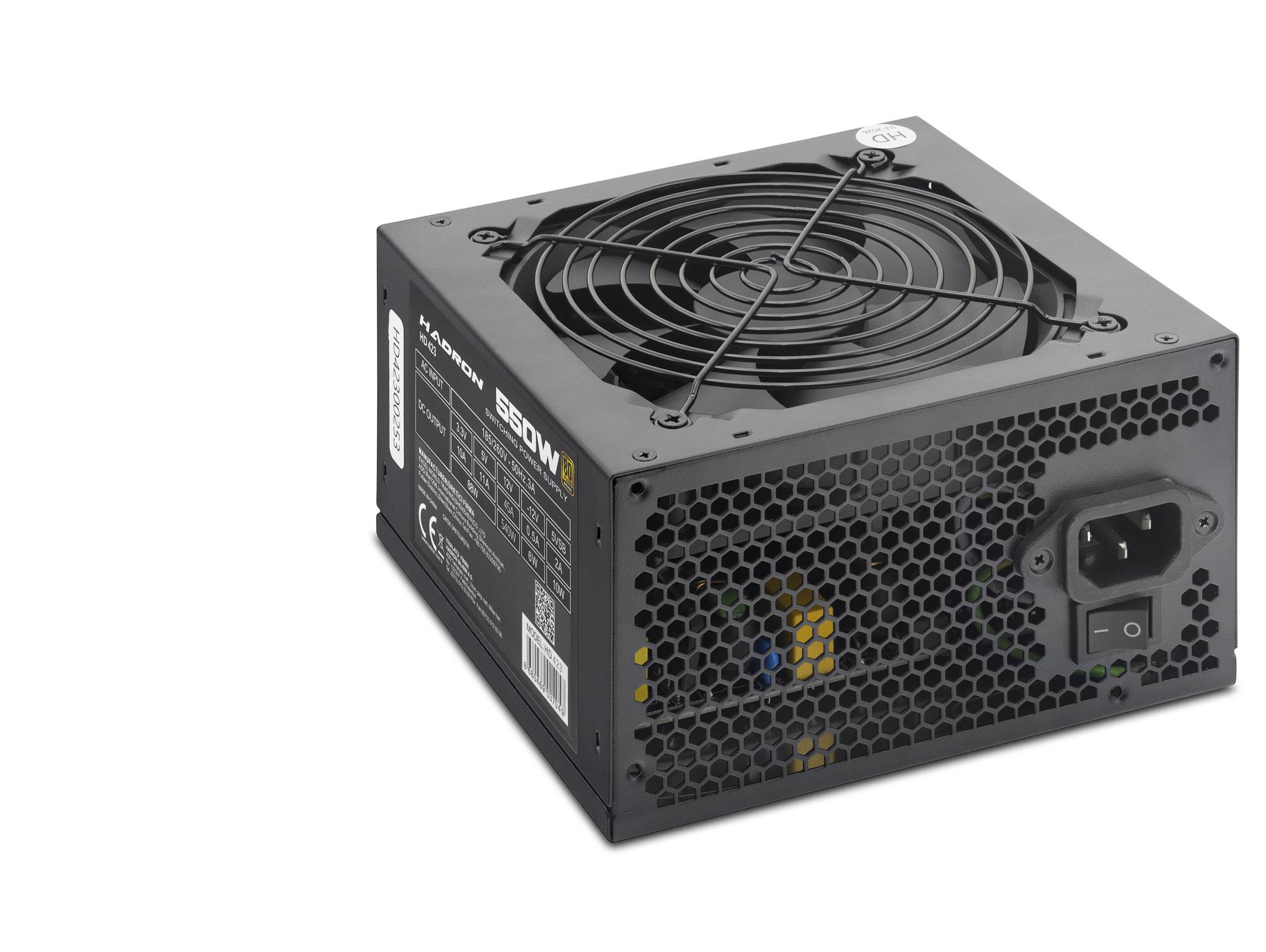Evi̇mdeyokyok Pc Power Supply Güç Kaynağı 550W 12 Cm Fan Atx 80 Plus Si̇yah Hd423