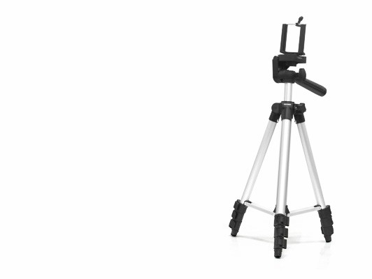 Evimdeyokyok Telefon Tripodu Ayarlanabilir Başlıklı 100 Cm - Gümüş Hdx3110