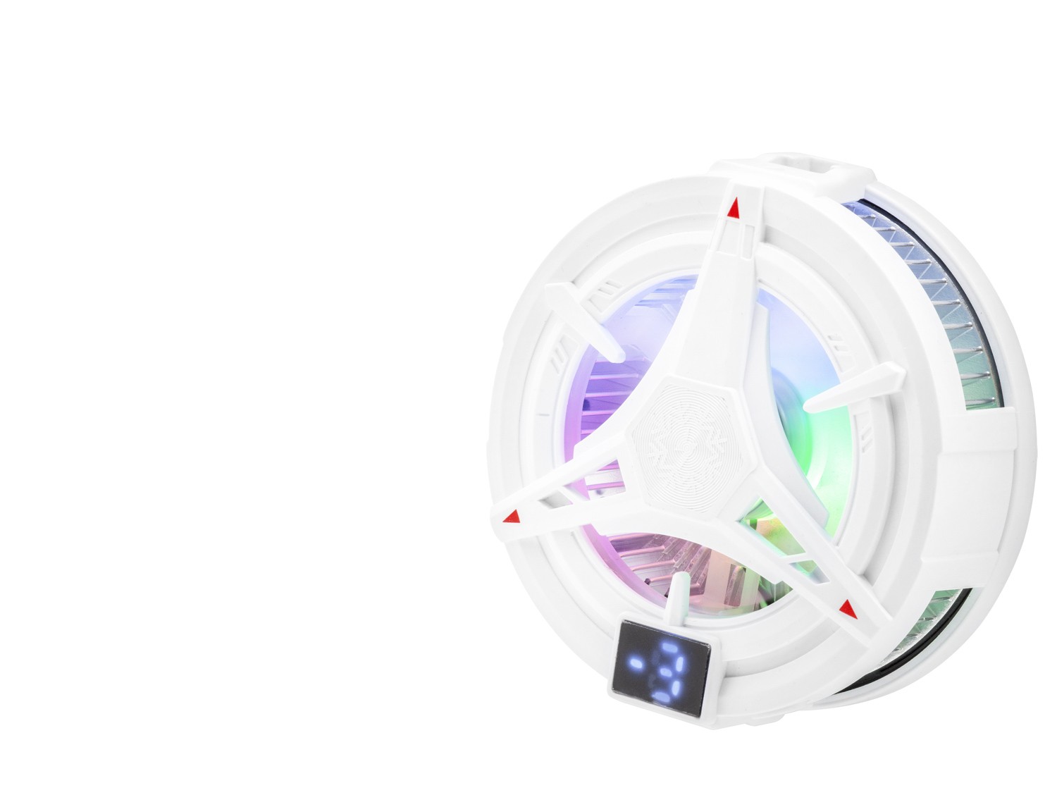 Evimdeyokyok Telefon Soğutucu Fan Manyetik Isı Göstergeli Rgb - Beyaz Hdx4380