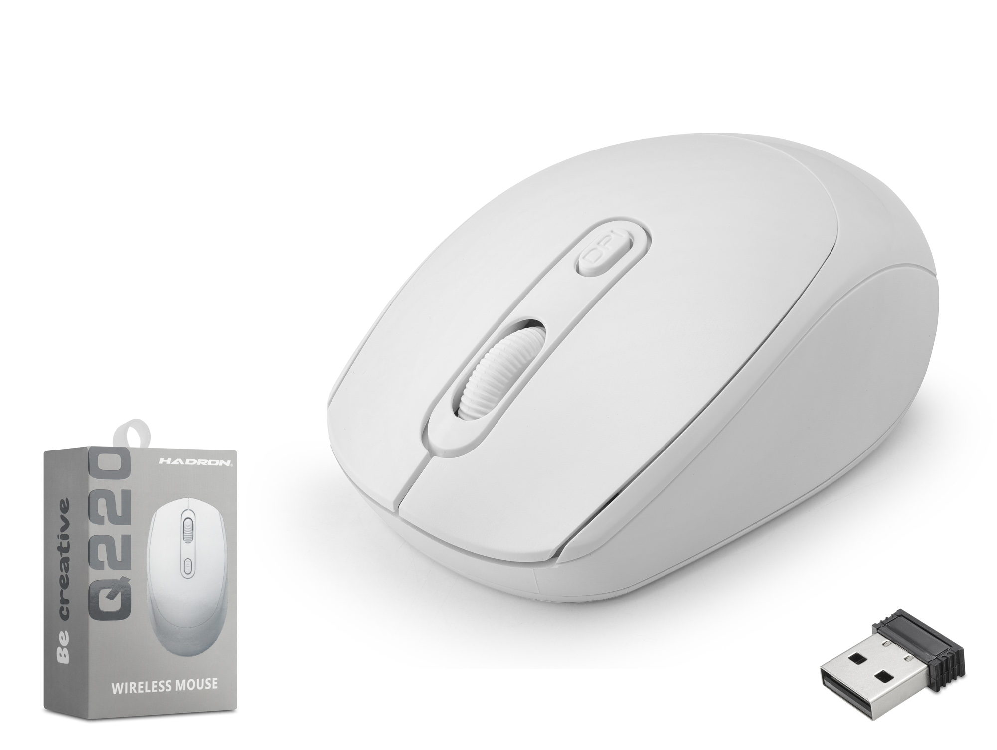 Kablosuz Mouse 1600 Dpi Beyaz Q220W