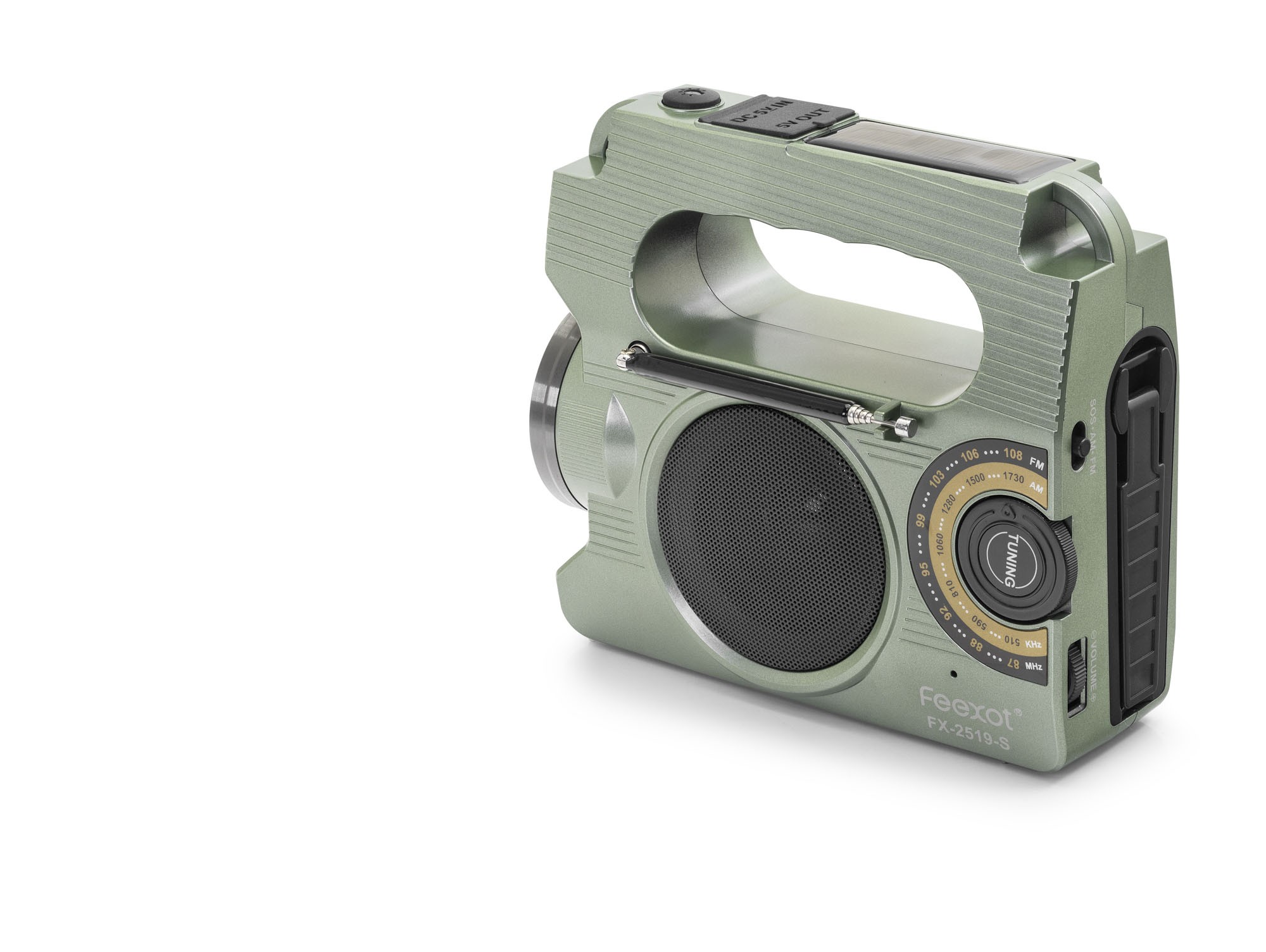 Bluetooth Fm Radyo Tws Usb Tf Aux Solar Şarjli Taşinabi̇li̇r Kamp Hoparlör FX2519S