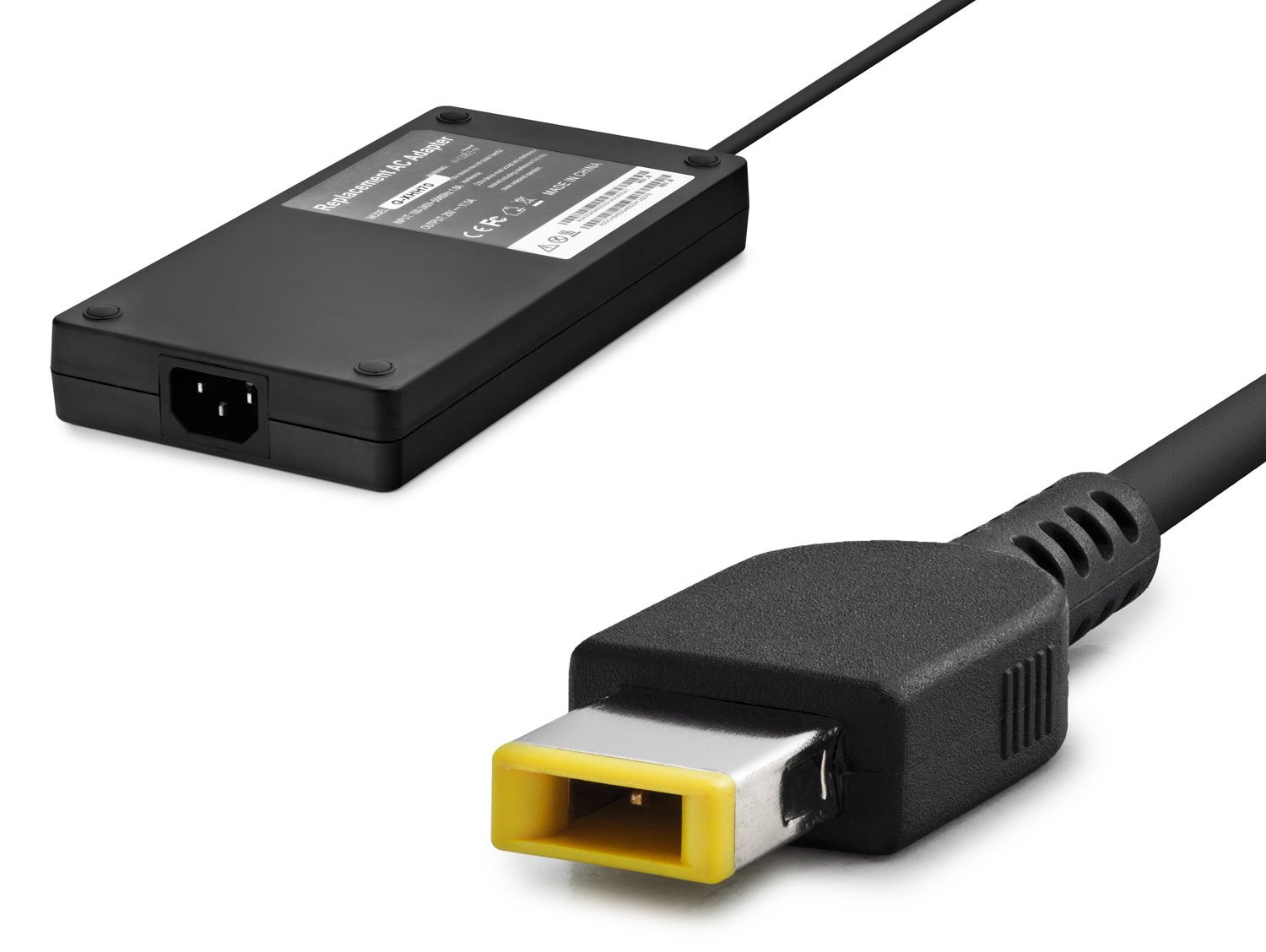 20V 11.5A 230W Laptop Adaptörü - Usb Tip Sarı Kare Uç - Ibm Uyumlu - Siyah GXHH6