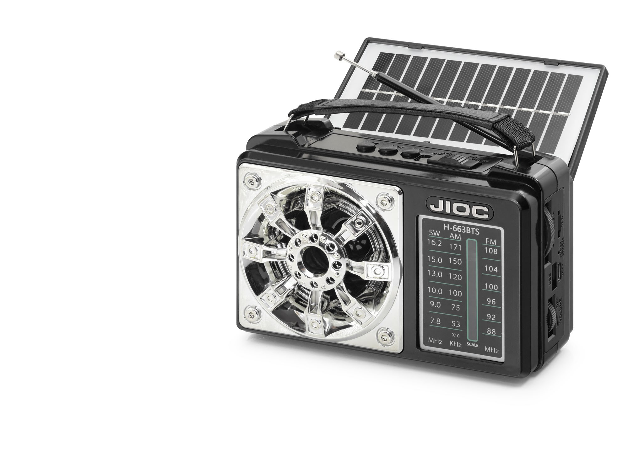 Nostaljik Kamp Ve Outdoor Solar Şarjli Tws Taşinabi̇li̇r Hoparlör H663BTS