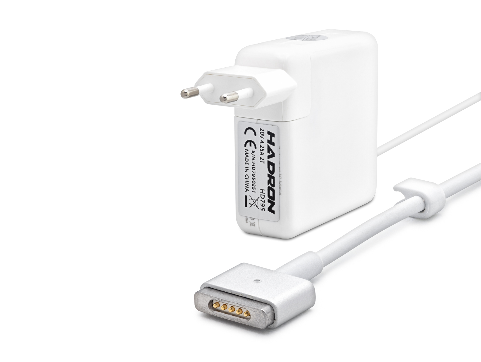 Evi̇mdeyokyok 20V 4.25A 85W Laptop Adaptörü - T Ti̇p - Macbook Uyumlu - Beyaz Hd795