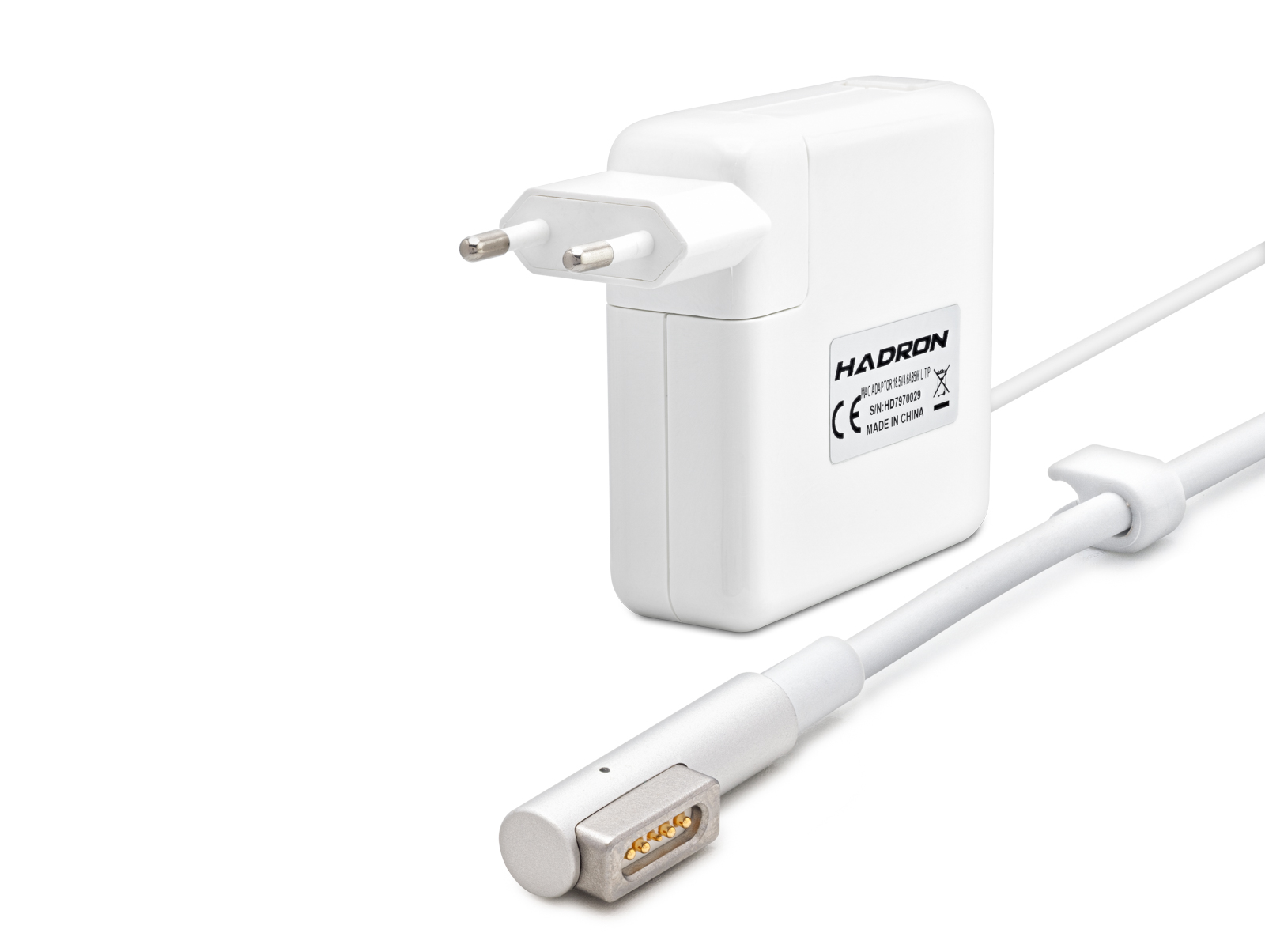 18.5V 4.6A 85W Laptop Adaptörü - L Tip - Macbook Uyumlu - Beyaz HD797