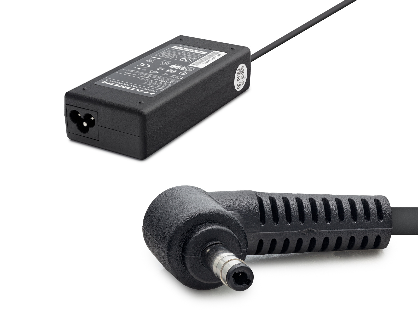 19V 3.42A 65W Laptop Adaptörü - 4.0X1.7Mm - Casper Grundig Uyumlu - Siyah HD8803