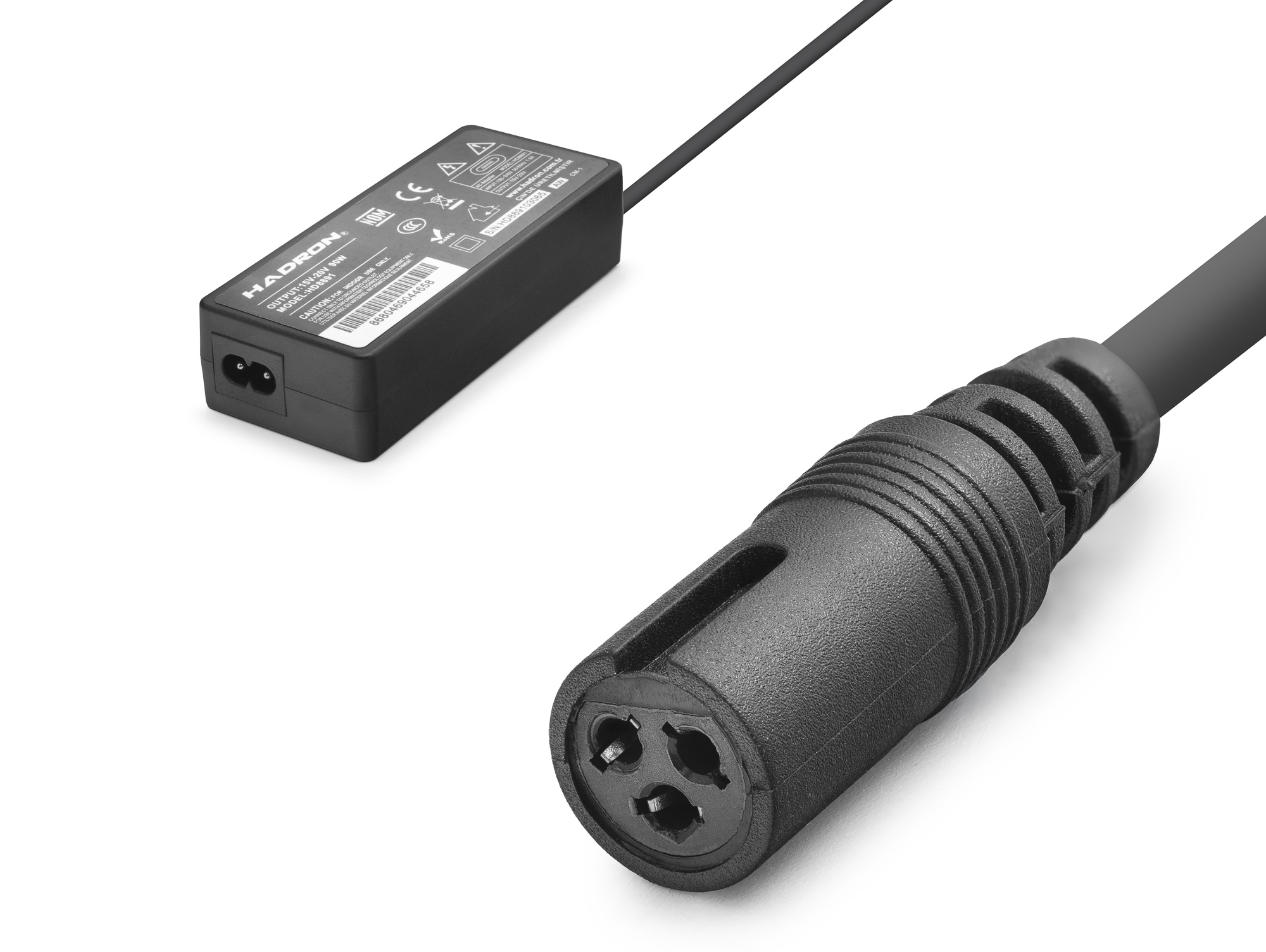 15-24V 90W Universal Laptop Adaptörü - Uçsuz - Tüm Markalarla Uyumlu - Siyah HD8891