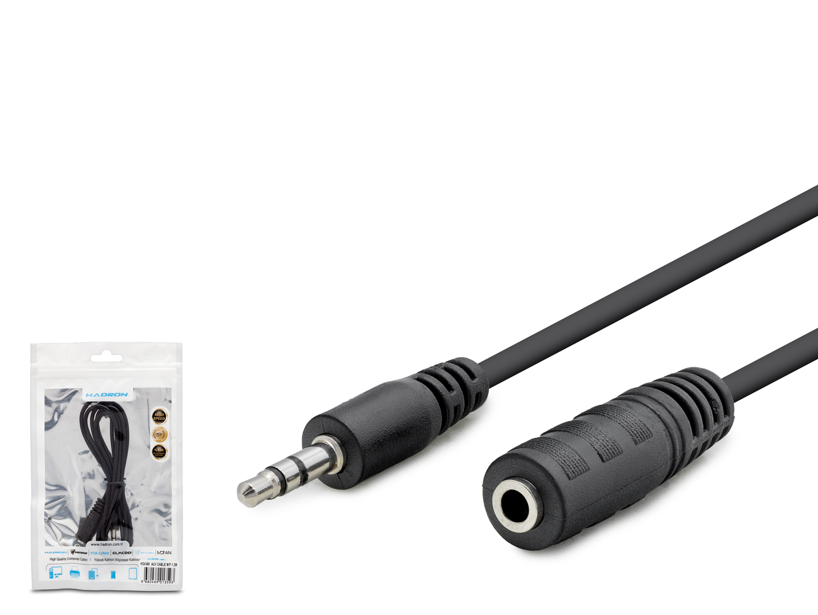 Evi̇mdeyokyok 3.5 Mm Aux Uzatma Kablosu 1.2 M - Si̇yah Hdx1004