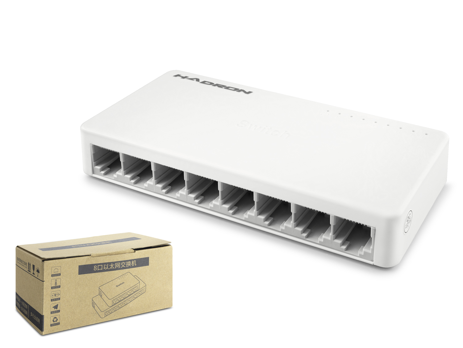 Evimdeyokyok Gigabit Ethernet Switch 8 Port - Beyaz Hdx1365