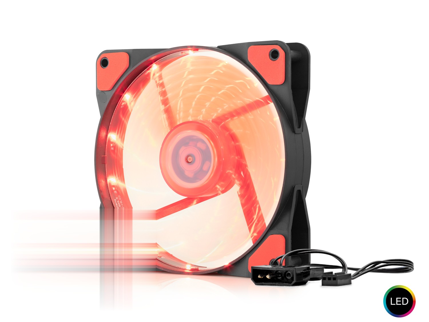 Kasa Fanı Led 12 Cm - Siyah HDX1520