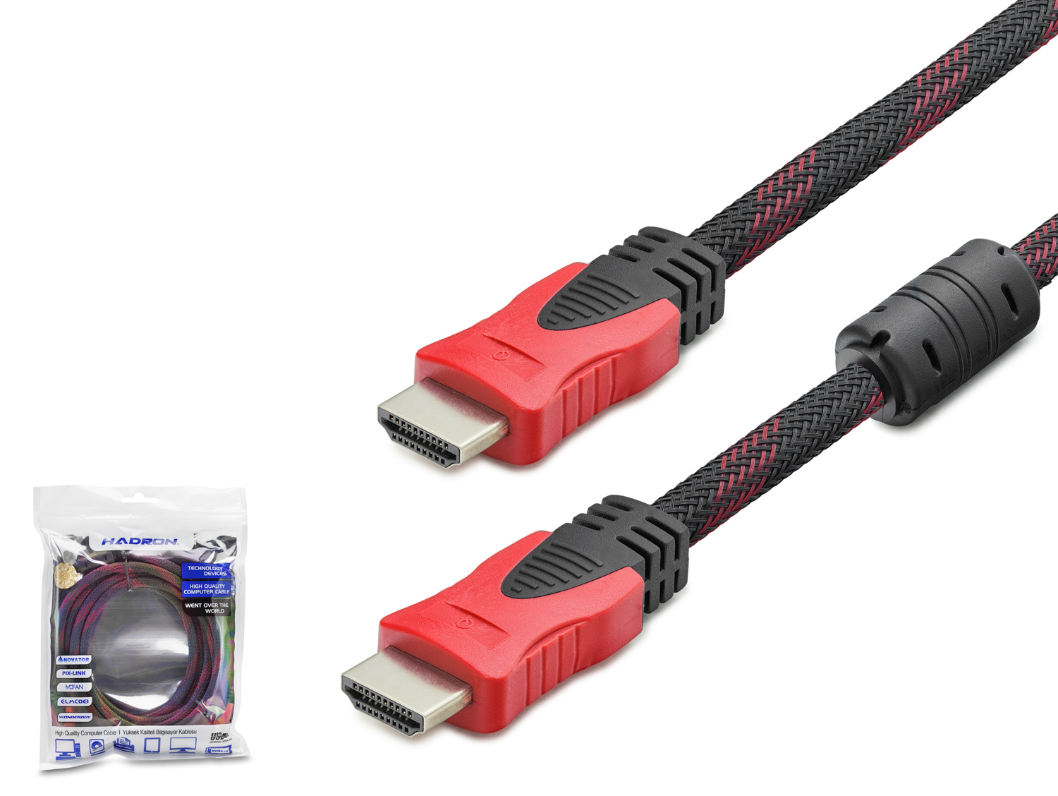 Evimdeyokyok Hdmi Kablo 3 M - Siyah Kirmizi Hdx2013