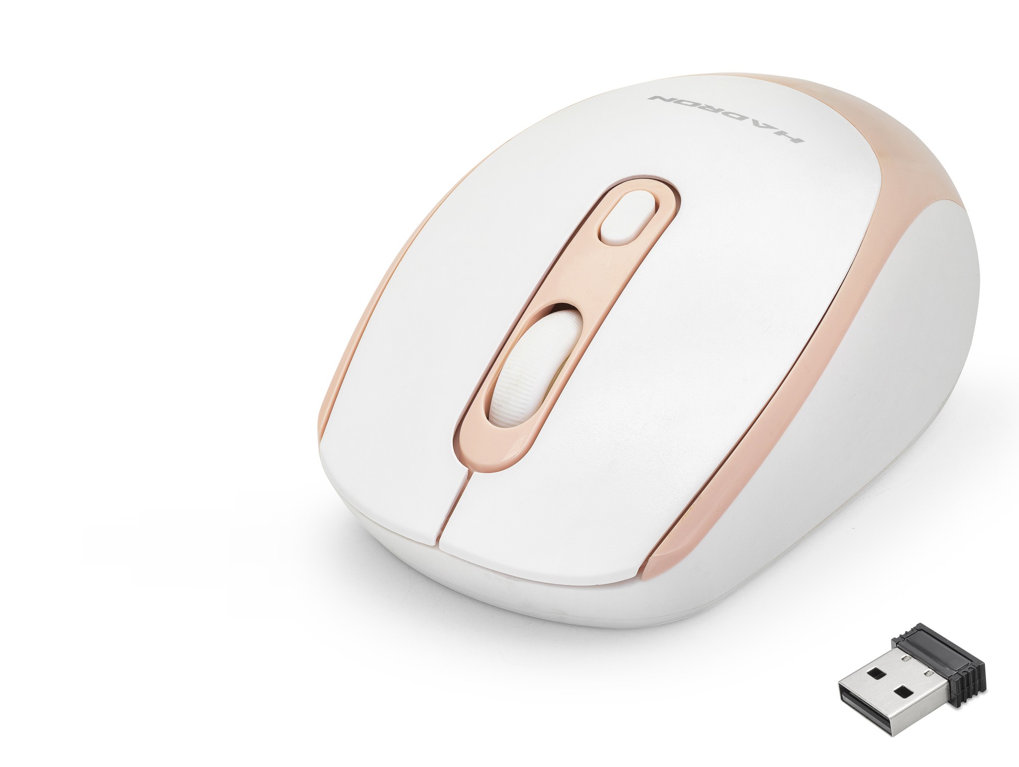 Evimdeyokyok Kablosuz Mouse 800/1600 Dpi - Beyaz Pembe Hdx3406R