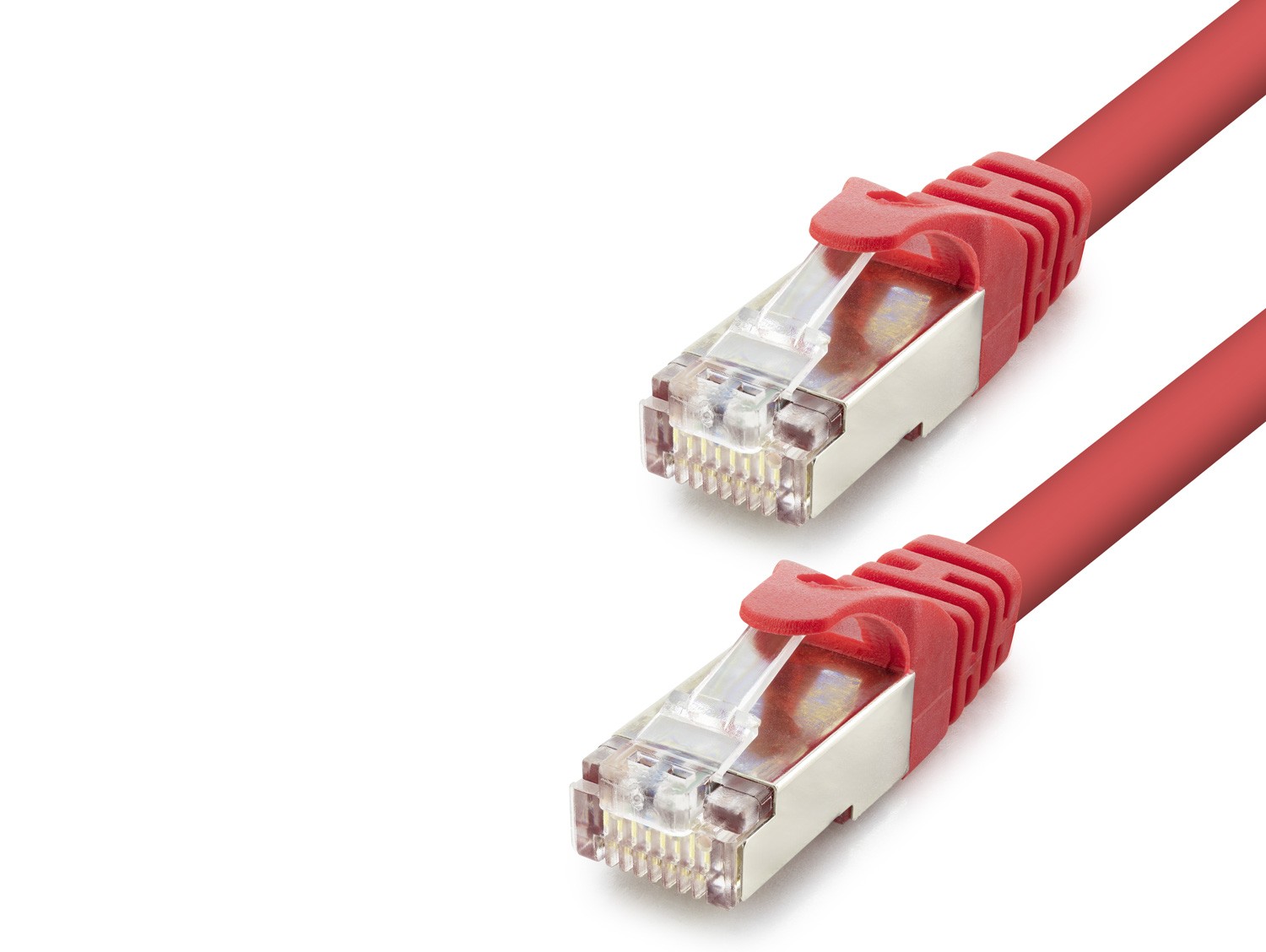 Cat7 Ethernet Patch Kablosu 10 Gbps 600 Mhz 1 M - Kırmızı HDX5107