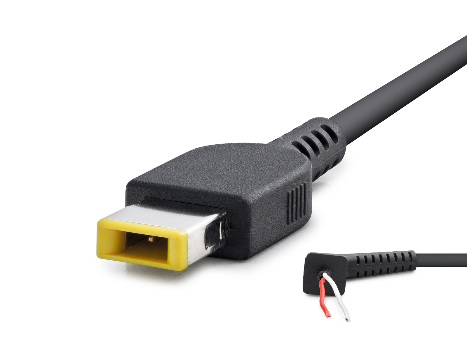 Laptop Adaptör Dc Jack Kablosu 30–90W Usb Tip Sarı Kare Uç / Ibm Uyumlu 1.2 M - Siyah HDX5515
