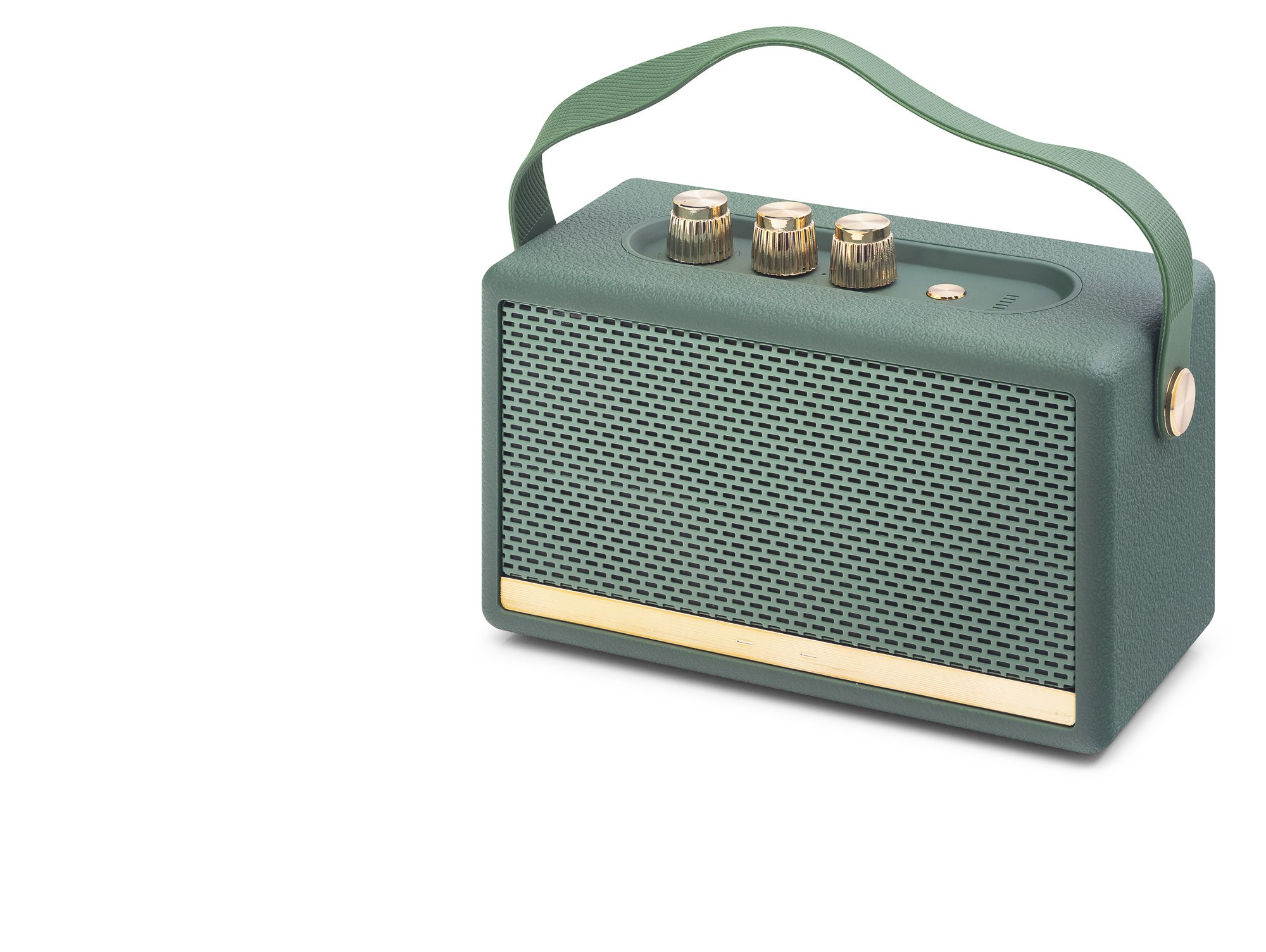 Bluetooth Nostaljik Hoparlör Fm 16.7 X 10.3 X 7.16 Cm - Yeşil HDX6002