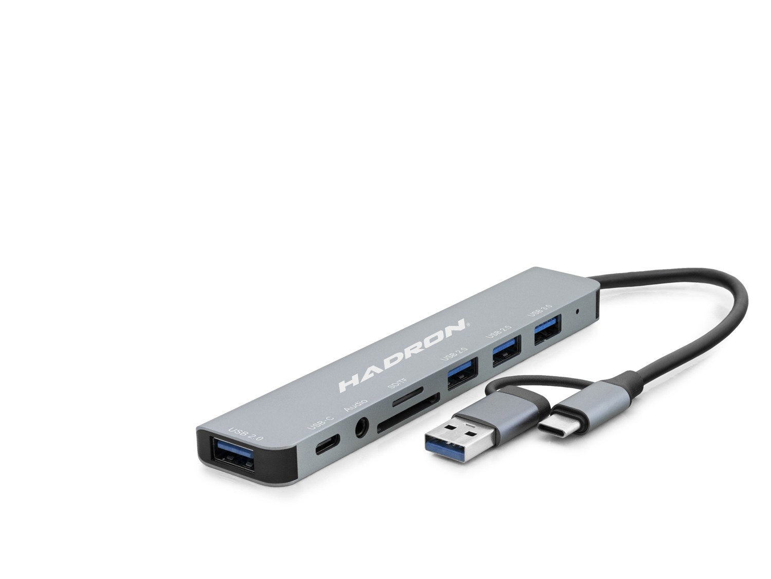 Evimdeyokyok Usb 3.0 &Amp Type-C Hub Audio Kart Okuyucu 8 Port - Gri Hdx7828
